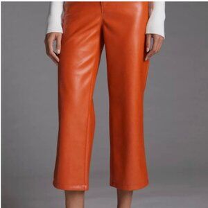 Anthropologie Avec Les Filles vintage leather orange pants XS